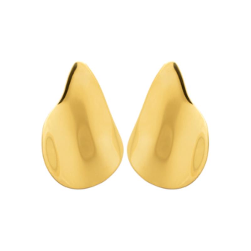 Coque de Nacre Boucles d'oreilles acier doré 3123709