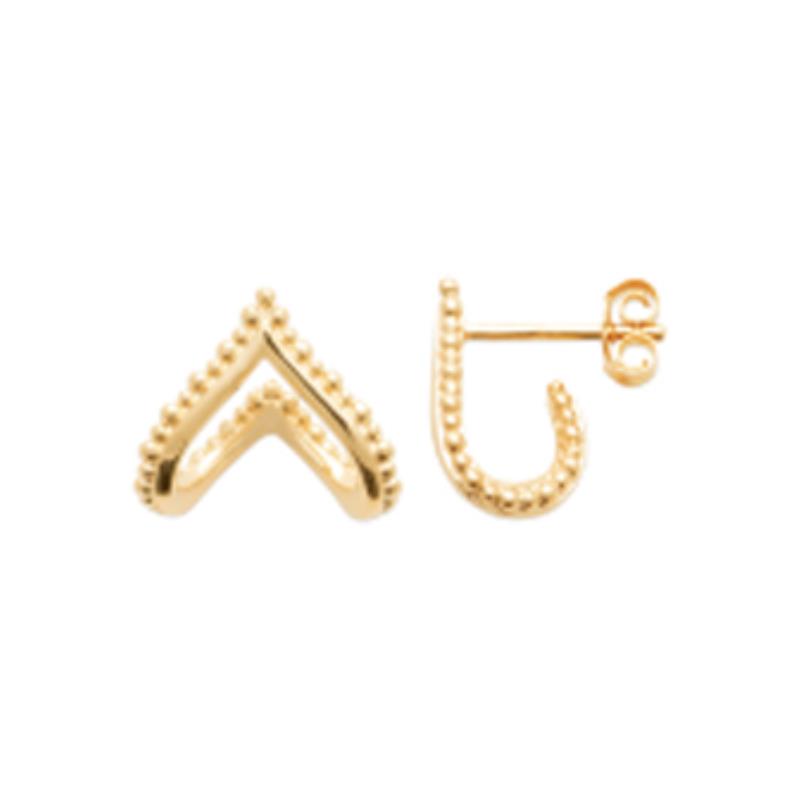 Coque de Nacre Boucles d'oreilles plaqué or 23043800