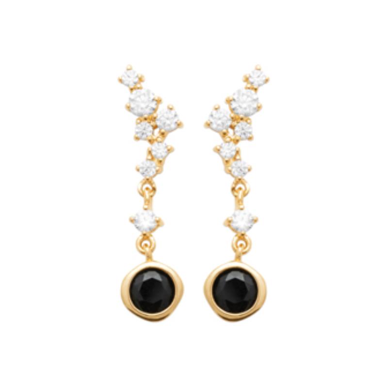 Coque de Nacre Puces d'oreilles plaqué or 23056407
