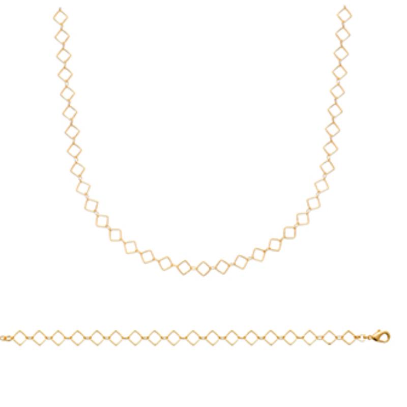 Coque de Nacre Collier plaqué or 291011