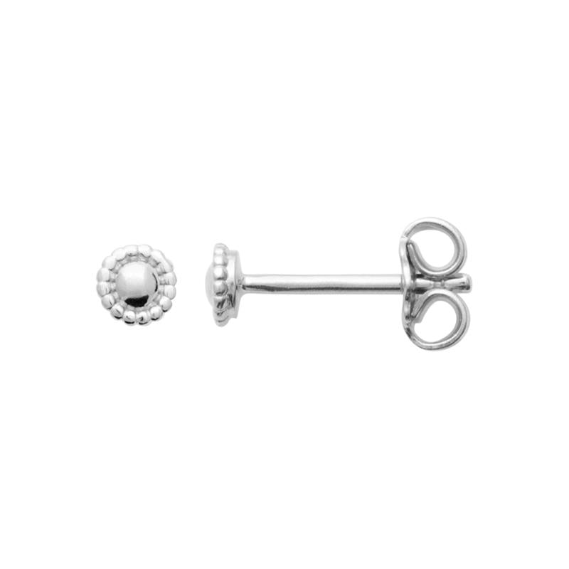 Coque de Nacre Puces d'oreilles argent 73073800
