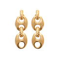 Coque de Nacre Boucles d'oreilles pendantes plaqué or 2592100