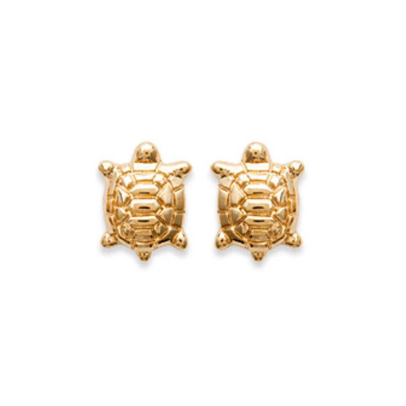 Coque de Nacre Puces d'oreilles plaqué or 249438