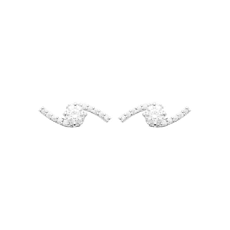 Coque de Nacre Puces d'oreilles argent plaqué or 13059110