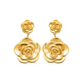 Coque de Nacre Boucles d'oreilles pendantes acier doré 3135309