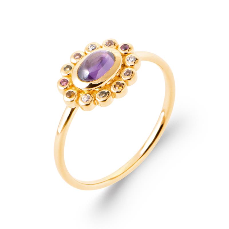 Coque de Nacre Bague plaqué or 20018470