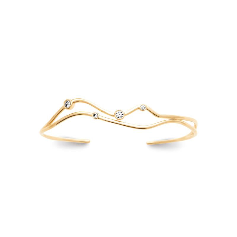 Coque de Nacre Bracelet jonc plaqué or 974377