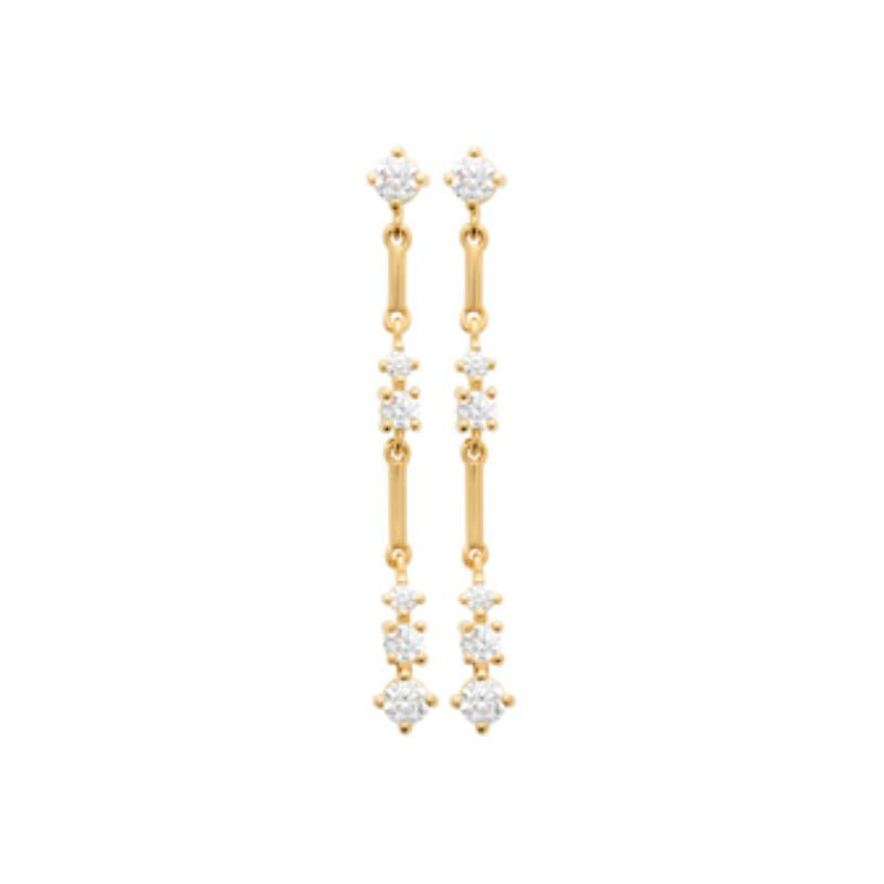 Coque de Nacre Boucles d'oreilles pendantes plaqué or 23024410