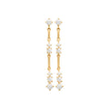 Coque de Nacre Boucles d'oreilles pendantes plaqué or 23024410