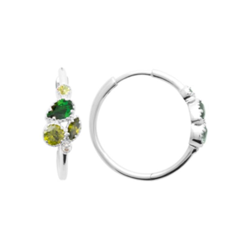 Coque de Nacre Créoles argent 1664550