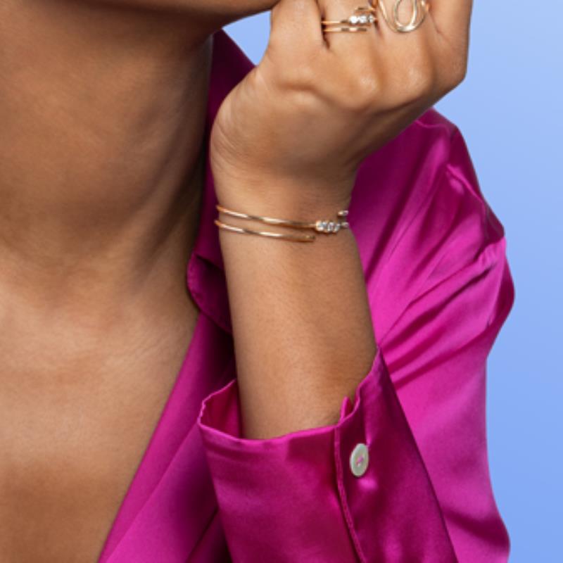 Coque de Nacre Bracelet jonc plaqué or 974003