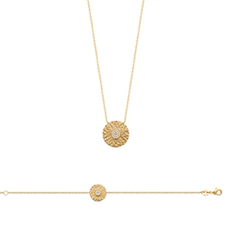 Coque de Nacre Collier plaqué or 973273