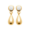 Coque de Nacre Boucles d'oreilles pendantes plaqué or 23069810