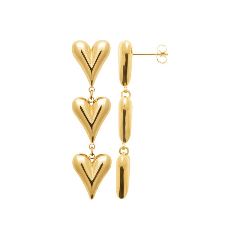 Coque de Nacre Boucles d'oreilles acier doré 3116109