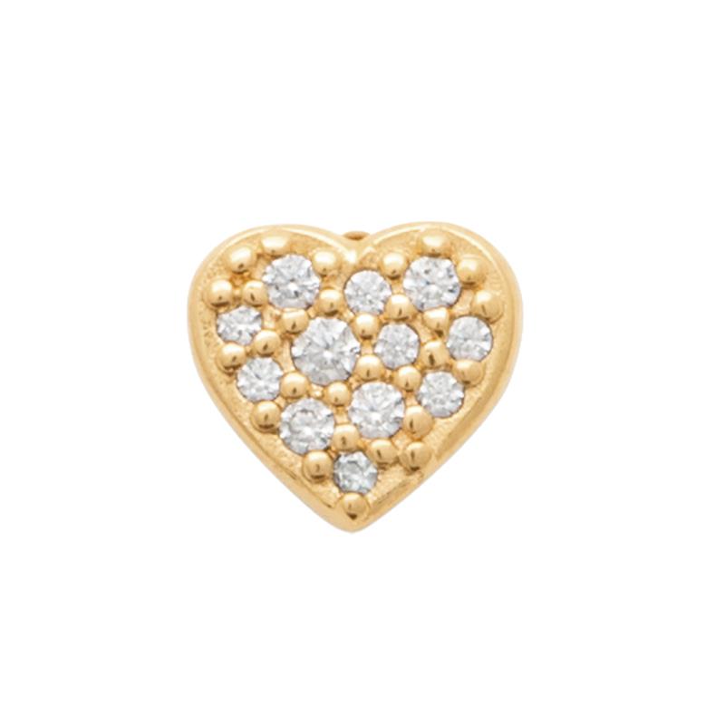 Coque de Nacre Boucle d'oreille à l'unité plaqué or 23018710U
