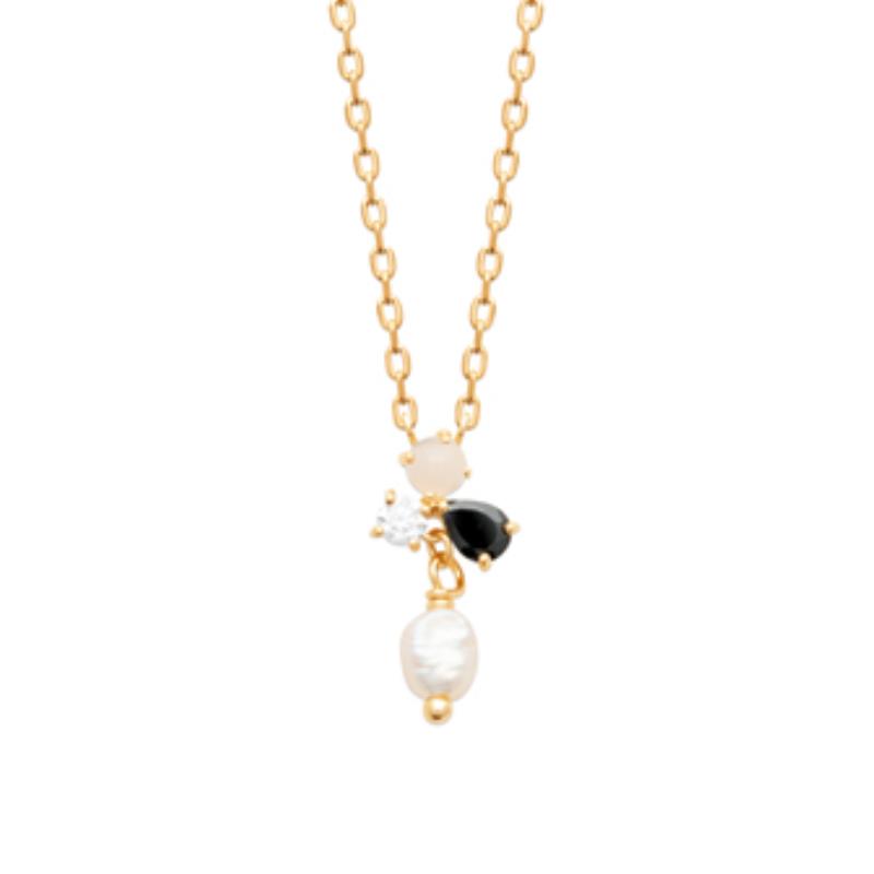 Coque de Nacre Collier plaqué or 974110