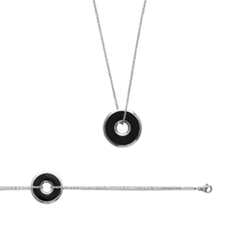 Coque de Nacre Collier acier 310616