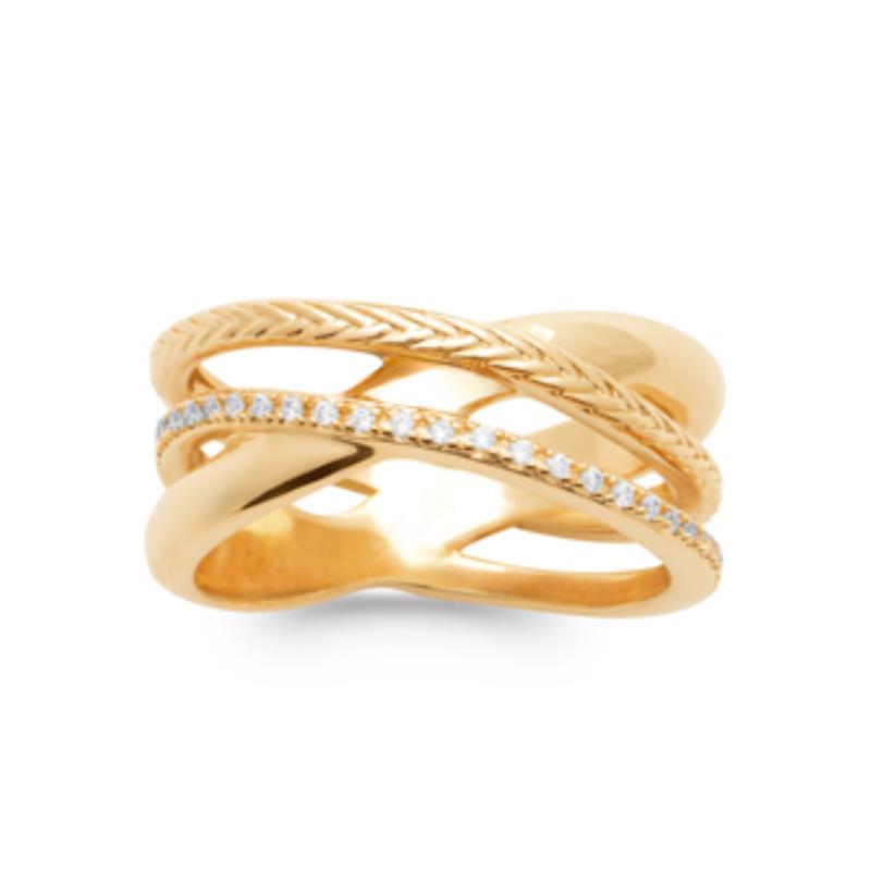 Coque de Nacre Bague plaqué or 2985510