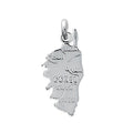 Coque de Nacre Pendentif carte argent 1858600
