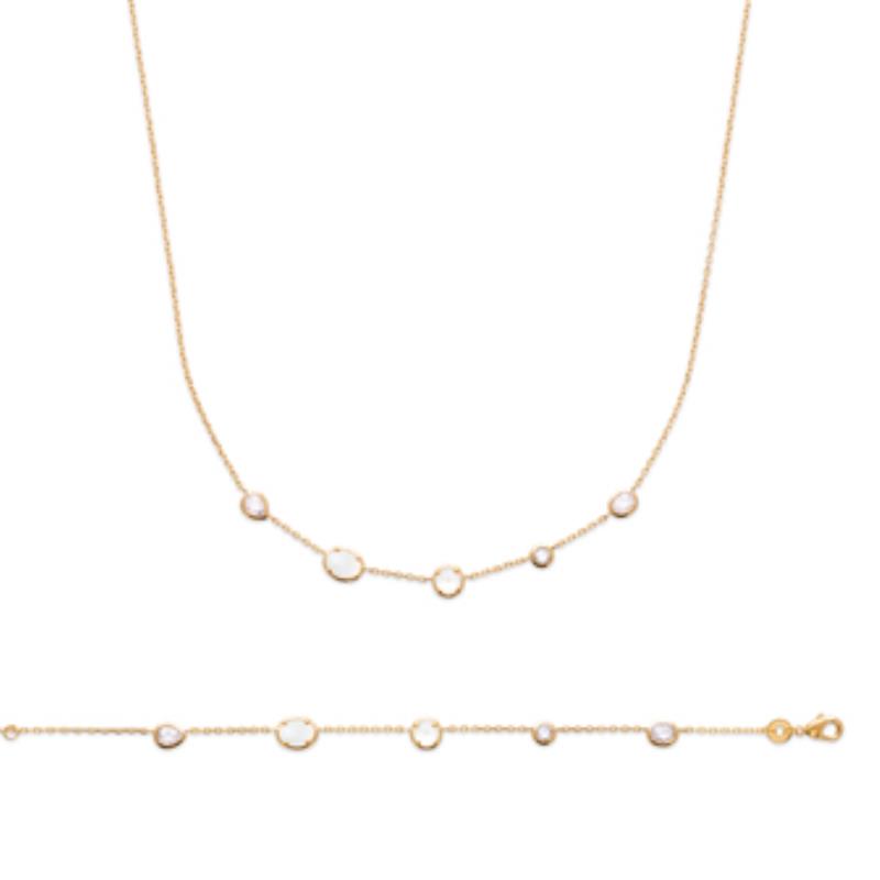 Coque de Nacre Collier plaqué or 973562