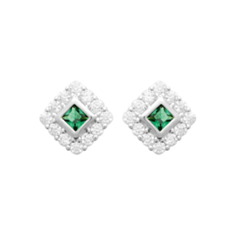 Coque de Nacre Puces d'oreilles argent 13046350