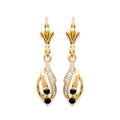 Coque de Nacre Boucles d'oreilles pendantes plaqué or 23530143