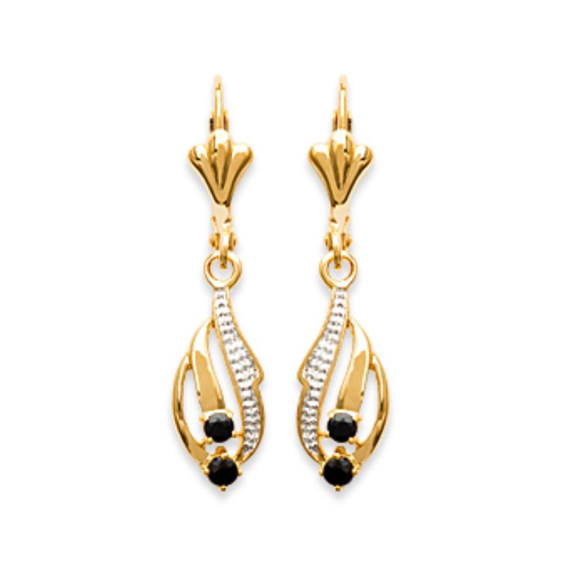 Coque de Nacre Boucles d'oreilles pendantes plaqué or 23530143