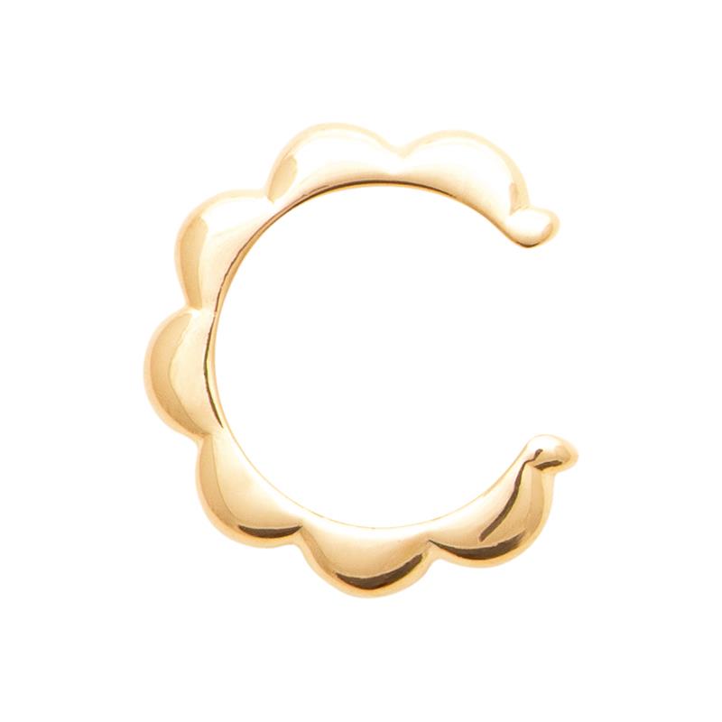 Coque de Nacre Boucle d'oreille à l'unité plaqué or 23085500