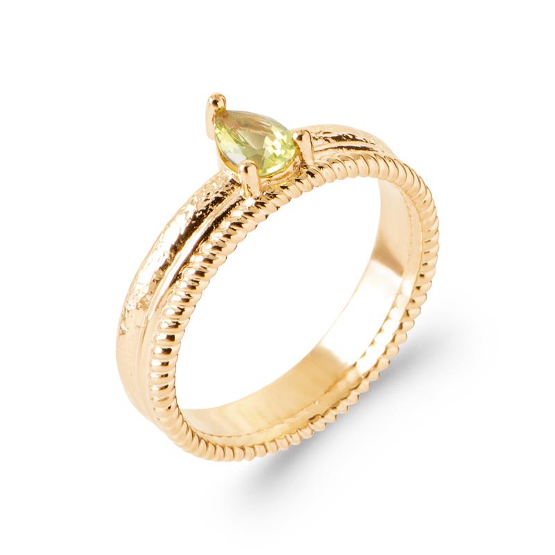 Coque de Nacre Bague plaqué or 20012350