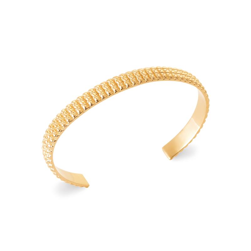 Coque de Nacre Bracelet jonc plaqué or 922237