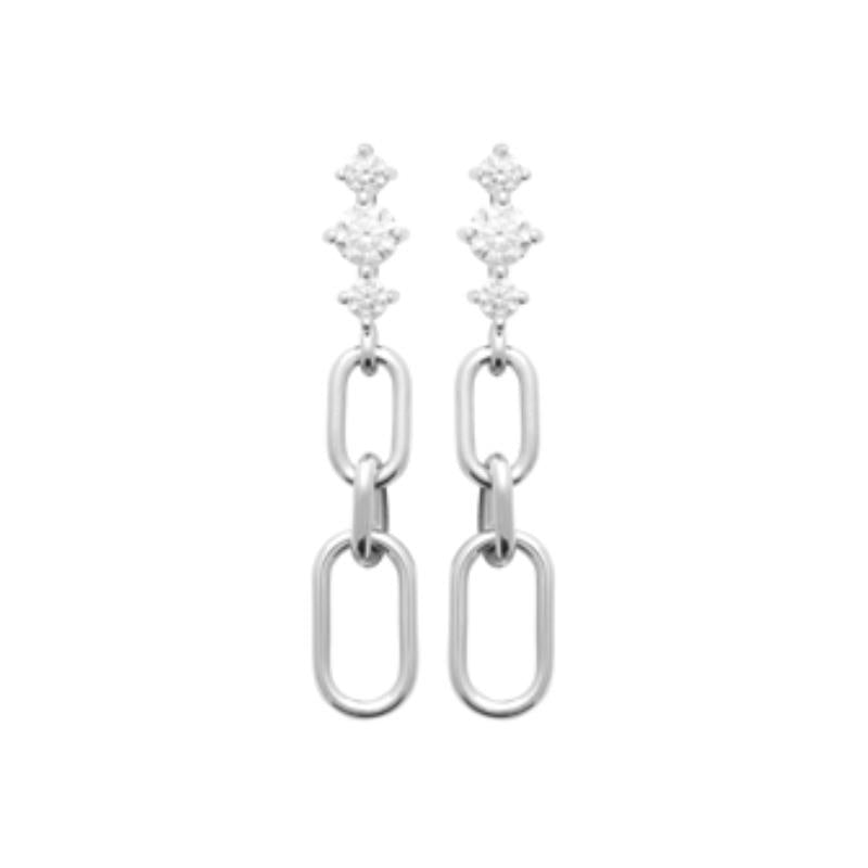 Coque de Nacre Boucles d'oreilles pendantes argent 13060010