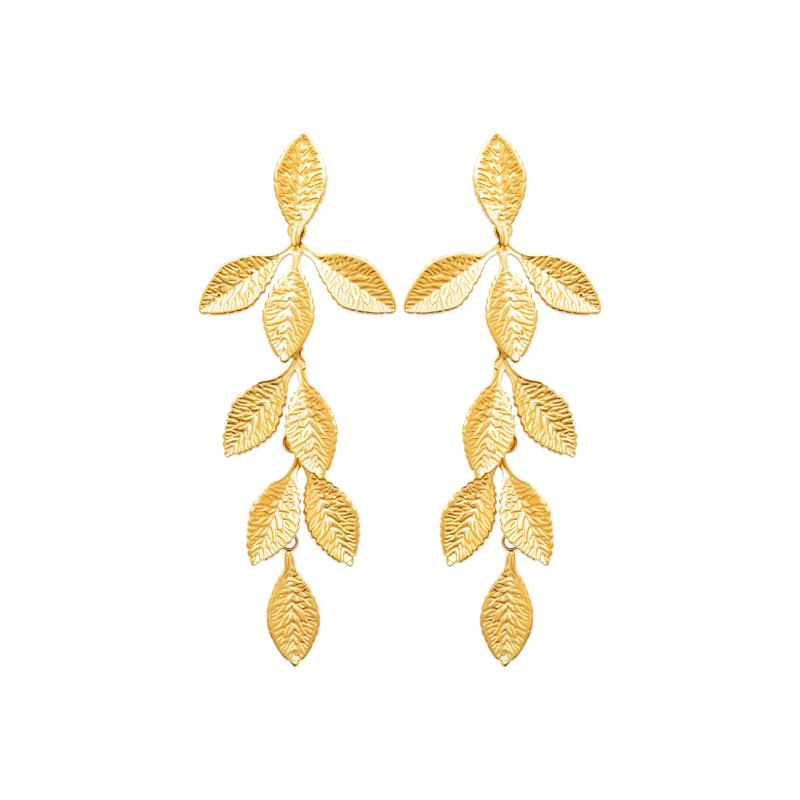 Izee Boucles d'oreilles pendantes acier doré 3136009