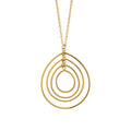 Coque de Nacre Collier acier doré 312343