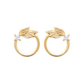 Coque de Nacre Puces d'oreilles plaqué or 23036310