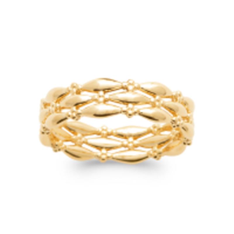 Coque de Nacre Bague plaqué or 2979800