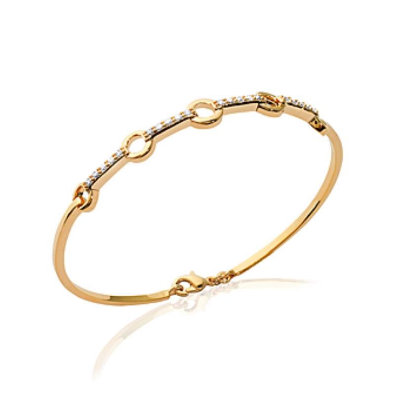Coque de Nacre Bracelet jonc plaqué or 970970