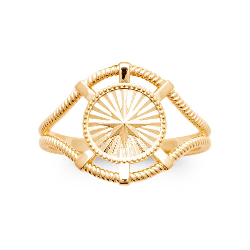 Coque de Nacre Bague plaqué or 20018900