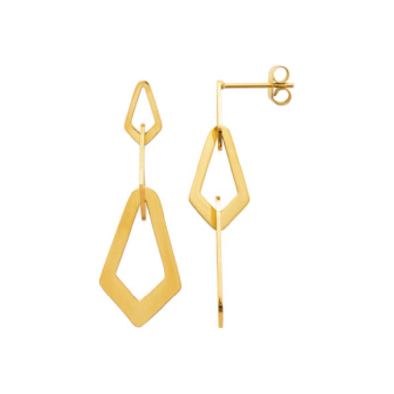 Coque de Nacre Boucles d'oreilles acier doré 3116609