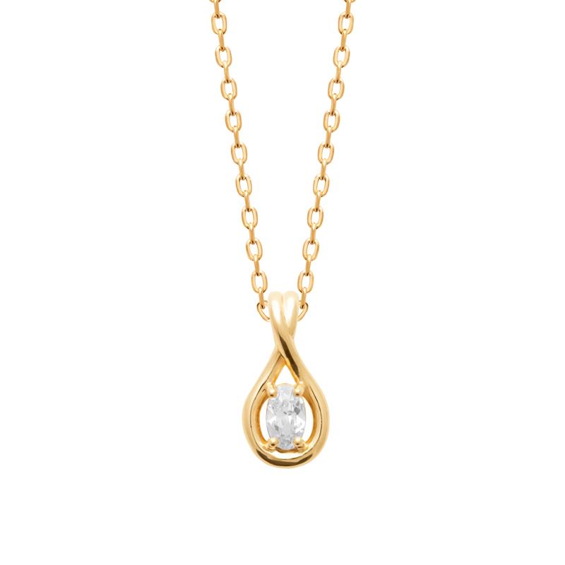 Coque de Nacre Collier plaqué or 974089