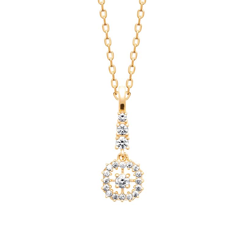 Coque de Nacre Collier plaqué or 974430
