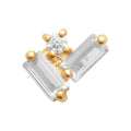 Coque de Nacre Piercing plaqué or 23068310