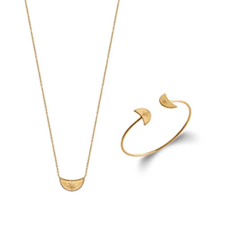 Coque de Nacre Collier plaqué or 921628