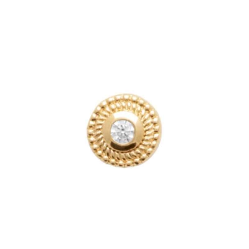 Coque de Nacre Boucle d'oreille à l'unité plaqué or 23042110U