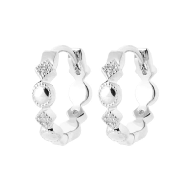 Coque de Nacre Créoles argent 1654110