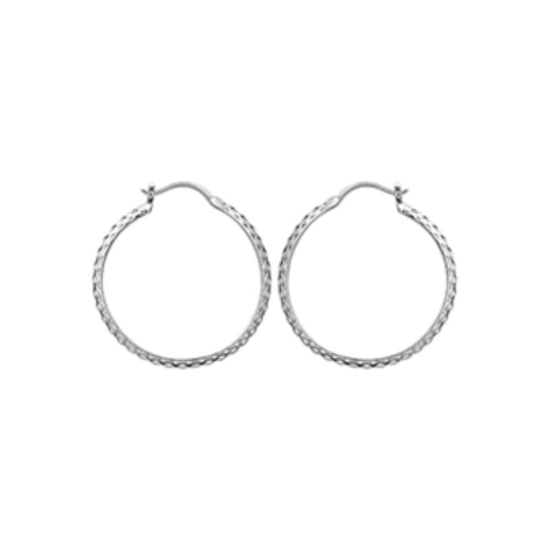 Coque de Nacre Créoles argent 7627000