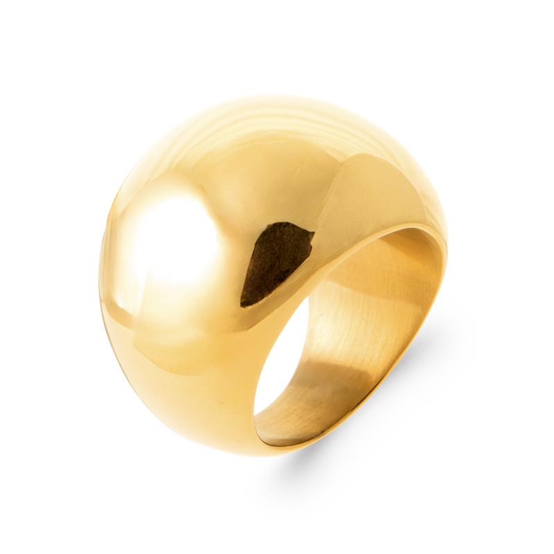Izee Bague acier doré 3417909