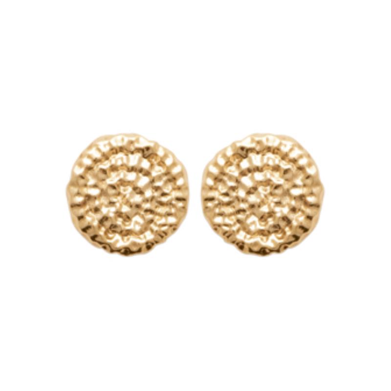 Coque de Nacre Puces d'oreilles plaqué or 23015300