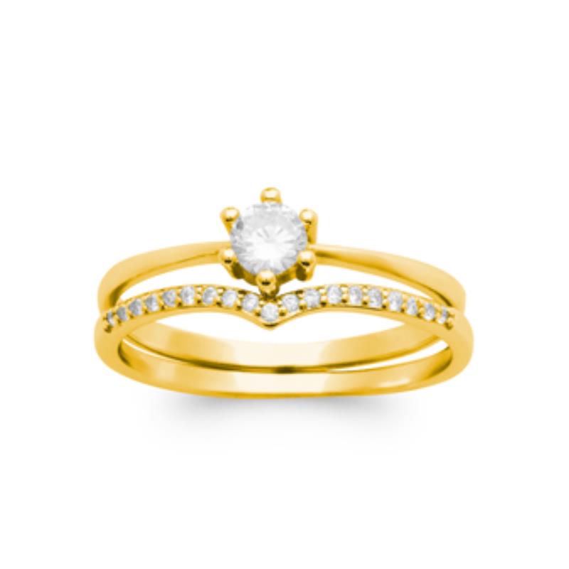 Coque de Nacre Bague plaqué or 2993710