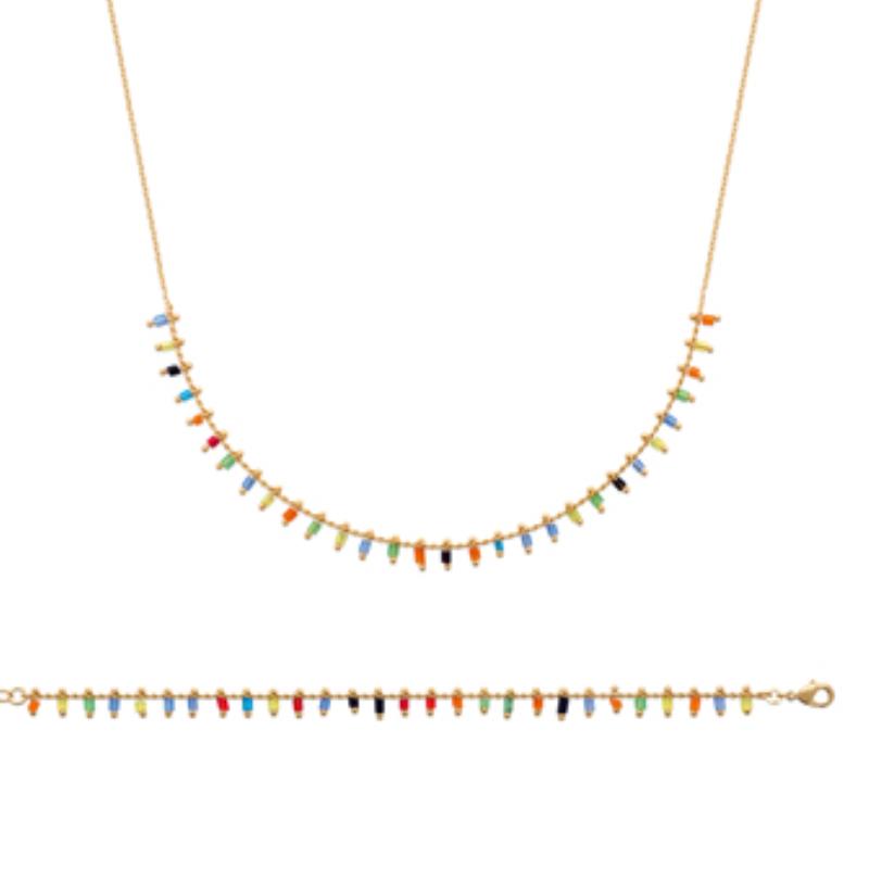 Coque de Nacre Collier plaqué or 973622