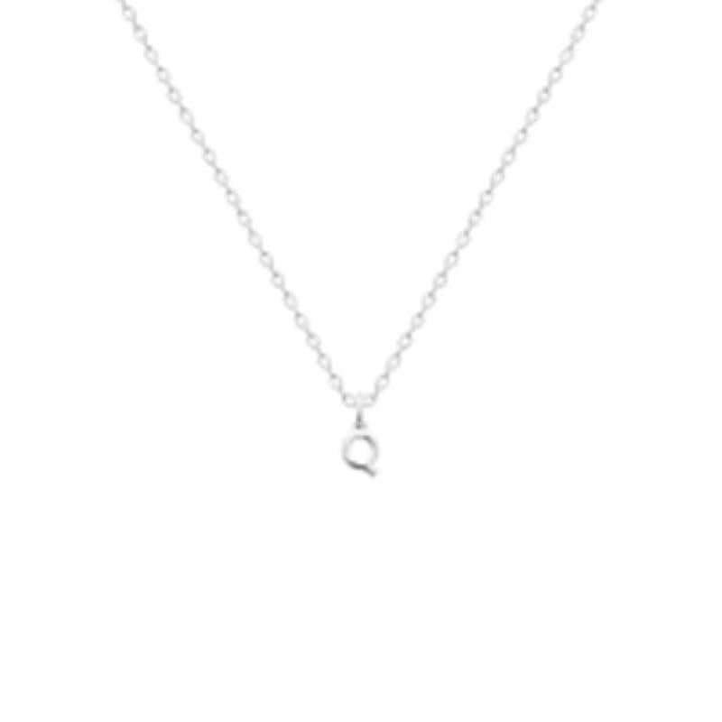 Coque de Nacre Pendentif initiale argent 7775617